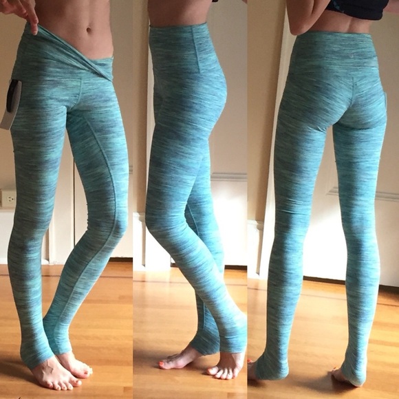 RARE NWT Lululemon Alberta Lake Space Dye Roll Down Wunder 4 - Picture 2 of 8